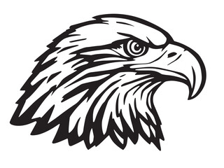Eagle line art illustration