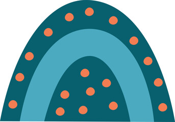 Abstract Rainbow with Dots