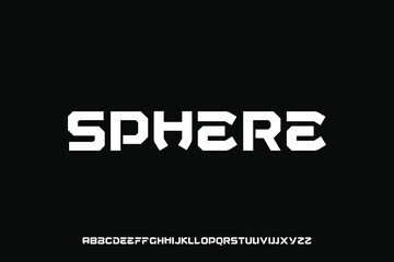 Obraz premium MobileDisplay alphabet font vector design suitable for headline, poster, logo, magazine and many more