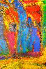 colorful abstract fragment of canvas painting
