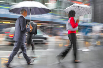 rainy day motion blur