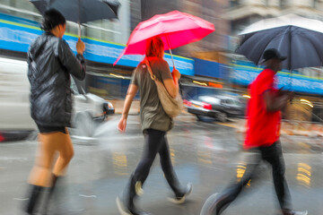 rainy day motion blur