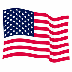 Obraz premium Waving American Flag Image in 4K