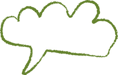 Cloud Shaped Speech Bubble