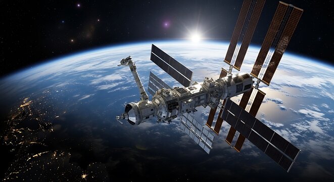 International Space Station in Orbit.