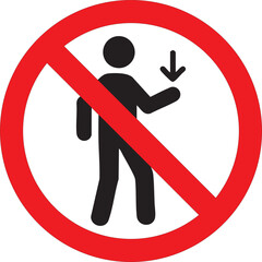 no stopping or standing allowed prohibition traffic sign vector illustration with vehicle symbol inside red circle and diagonal slash for road safety and transportation regulation