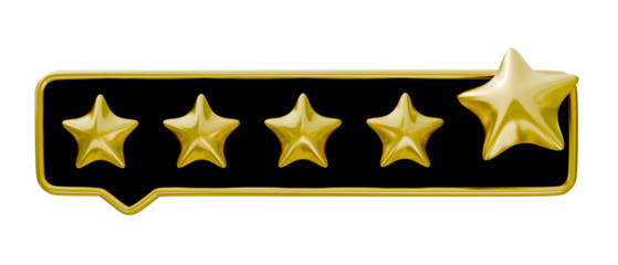 3D render customer review feedback five star rating