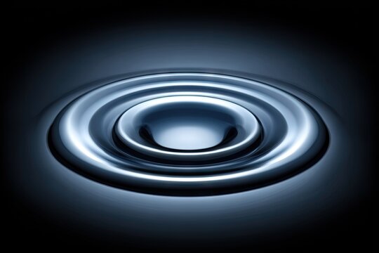 Dark, stylized ripples in a liquid