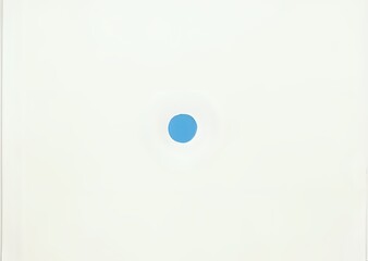Blue Circle on White Background