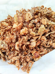 Traditional Indonesian Bawang Goreng, a Crunchy Topping