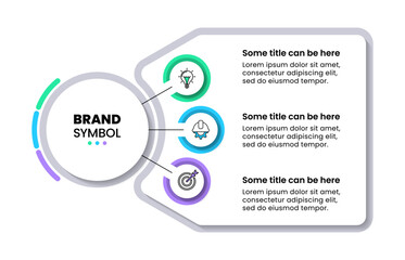 Infographic template. Abstract banner with 3 steps