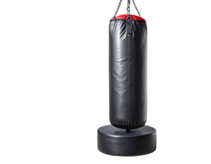 Freestanding Boxing Bag with Round Stand PNG