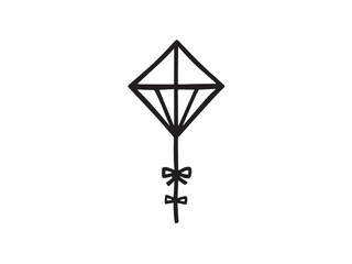 kite line art illustration