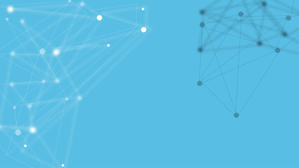 Futuristic Blue Digital Network Background – Abstract White‑Blue Tech Lines & Dots for High‑Tech Communication, Data, Cyberspace, and Modern Technology Design