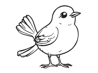 Lark line art illustration
