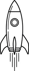 Rocket launching space exploration business growth