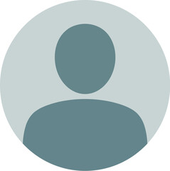 Silhouette user profile icon placeholder avatar