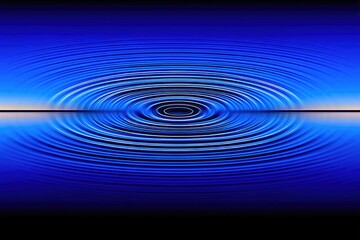 Rippled dark blue water with concentric circles
