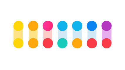 Colorful circles and rectangles pattern abstract background