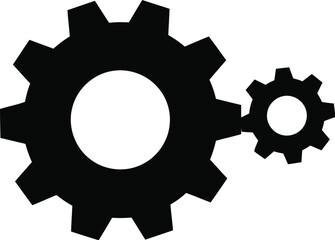 Interlocking gears symbol