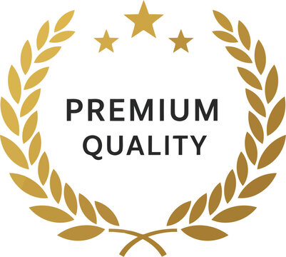 Premium quality laurel wreath award stamp