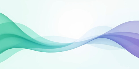 Abstract flowing blue waves with a soft curve design