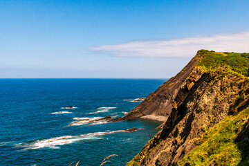 Paisaje en Ribadesella, Asturias, Espa&ntilde;a.