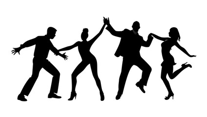 Dancing Man Silhouette male person