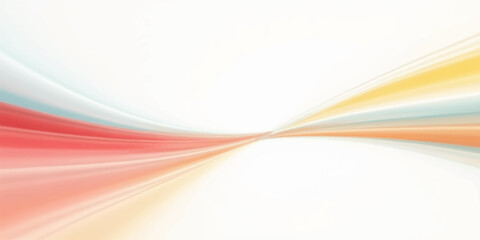 Fototapeta premium Abstract vector illustration with orange and colorful waves flowing in a dynamic pattern