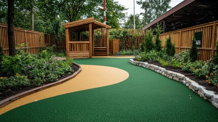 Obraz premium Sensory Garden for Special Needs Children Inclusive Activities in a Therapeutic Environment Designed to Promote Holistic Development Through a Multisensory Nature Based Experience