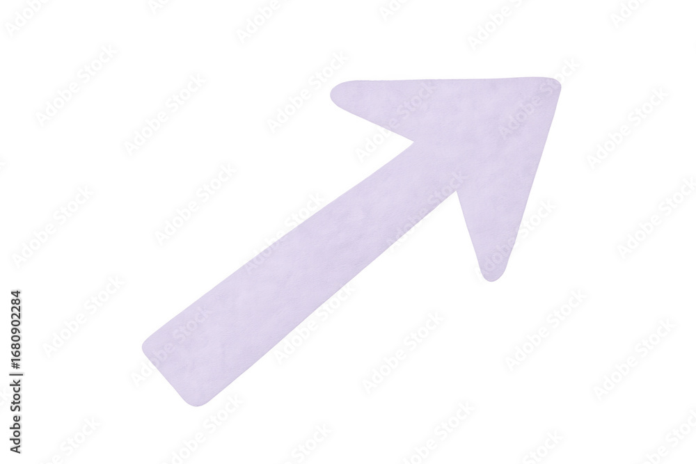 Poster sleek upward-pointing arrow symbolizing growth, progress, direction, floating against transparent ba