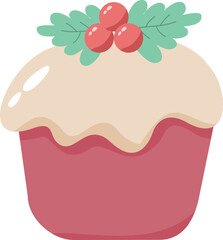 Cute chrismas cupcake 