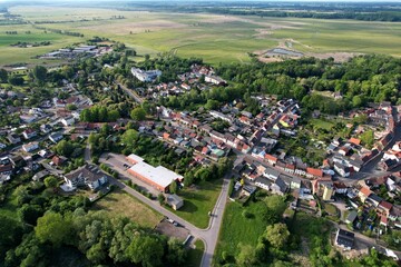 Bad Sülze nördlicher Ortsteil mit Kurklinik und Kurpark 2025