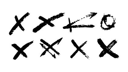 Grunge Brush Style Arrows scribble graphic