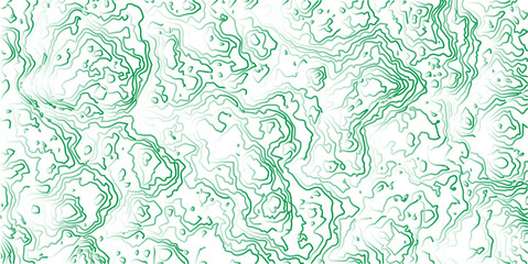 abstract topographic wave line green, green line map texture. geometric discovery mounted location counter grid map background.White wave paper curved reliefs abstract background. The topographic map.