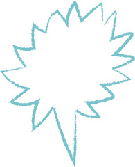 Crayon Style Speech Bubble