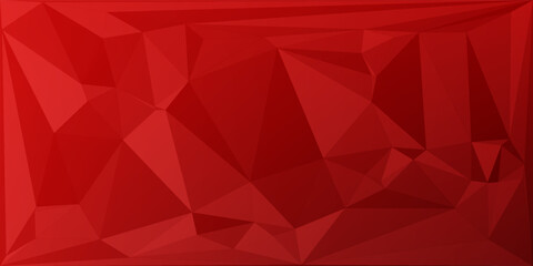 Obraz premium red abstract geometric triangular polygon style illustration graphic background