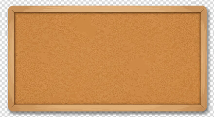 Fototapeta premium Blank cork bulletin board with wooden frame