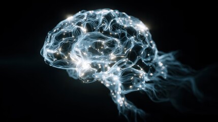 Abstract brain illustration