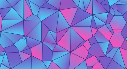 Vibrant Abstract Polygonal Network Background.