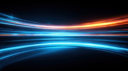 Vibrant streaks of light in motion create a stunning abstract composition, perfect for modern themes.