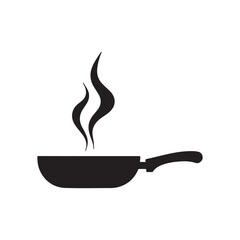 Minimalist cooking pot logo designed for stylish culinary branding