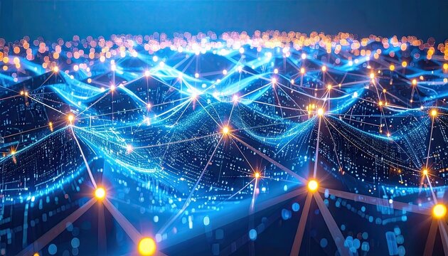 Dynamic 5G Wireless Network Antennas with Glowing Data Trails