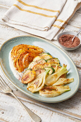 Vegetables with yogurt