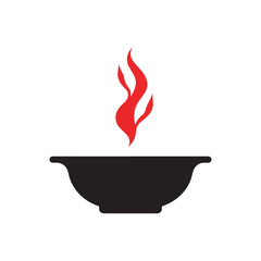 A steaming wok symbol representing the art of Asian cooking