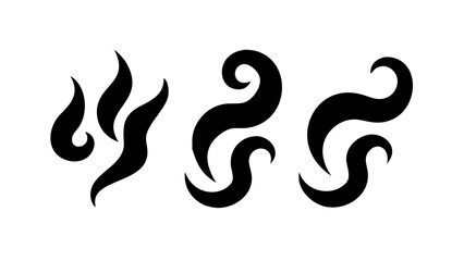 Obraz premium Abstract Black Steam Cloud smoke