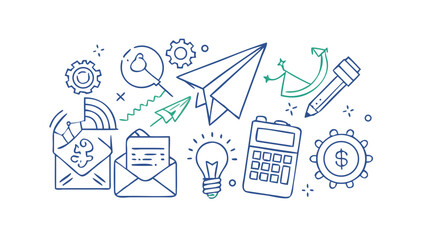 Business concept doodles finance strategy © RABBY MIA