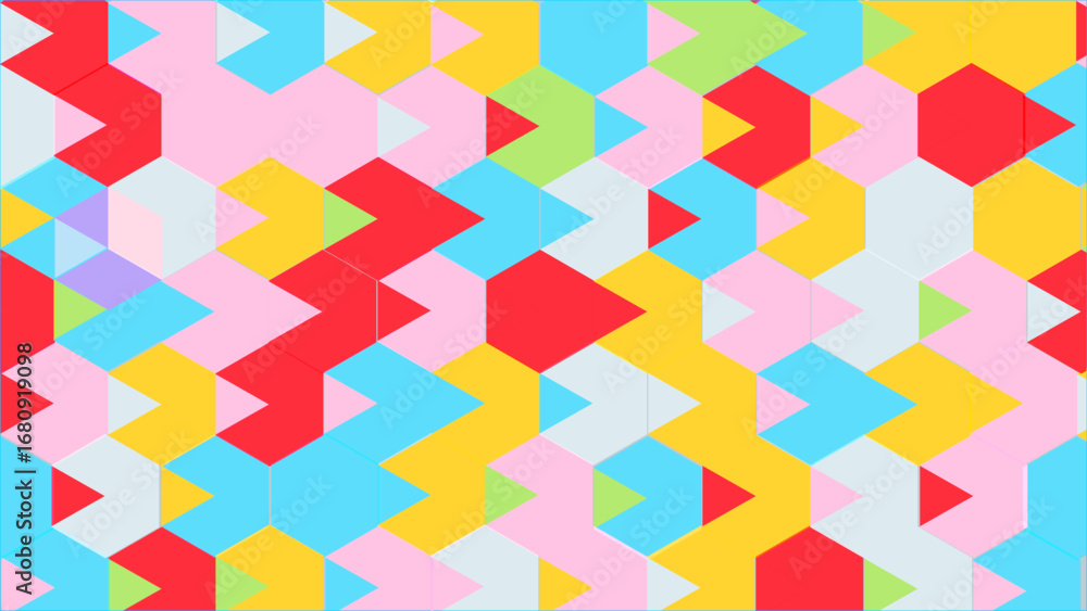Poster abstract futuristic low‑poly gradient mosaic – bold polygonal geometric pattern for modern abstract 