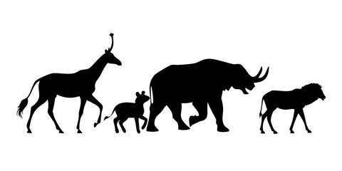 Elegant Black Silhouette of a Woman's Profile minimalist