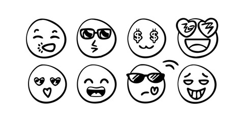 Hand drawn doodle elements sketch illustration